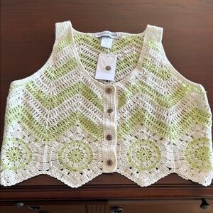 Crochet Vest with Chevron Pattern
